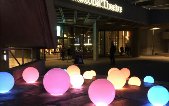 Wireless Battery Powered TablePoints ( Table Lamps) being used at the National Theatre